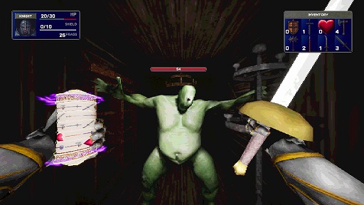 画像ギャラリー No.002のサムネイル画像 / 右手には剣を，左手にはスロットマシンを。聖なるスロットでアクションを決めるローグライクRPG「Slot or Die」，Steamストアページを公開