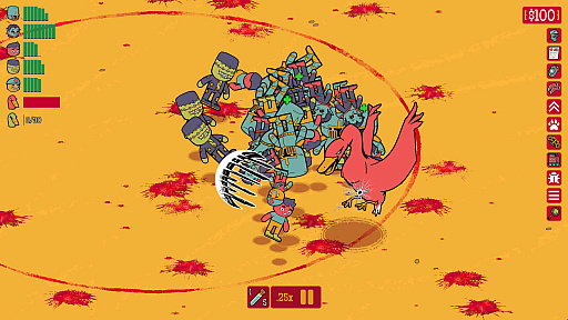 画像ギャラリー No.002のサムネイル画像 / “野郎”を集めて巨大ゴリラや神様に人海戦術で立ち向かうカオスなローグライクオートバトラー「How Many Dudes?」，Steam Nextフェス参加を発表