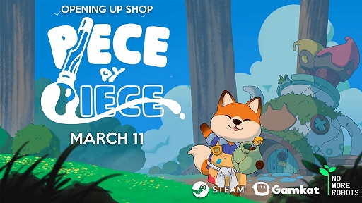 画像ギャラリー No.001のサムネイル画像 / 動物たちが暮らす森で修理屋を営むパズルクラフトシミュレーション「Piece by Piece」,Steamで配信開始