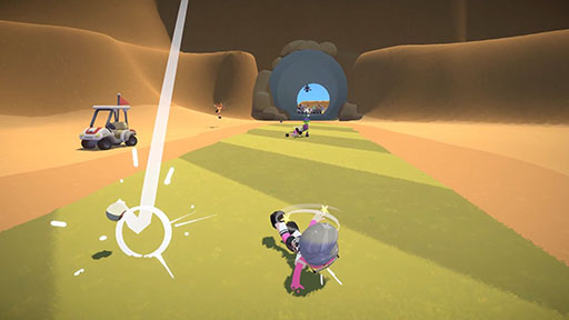 画像ギャラリー No.003のサムネイル画像 / 打順を無視して，リアルタイムで他プレイヤーを妨害できる。自由すぎるカオスゴルフゲーム「Super Battle Golf」，Steamで発売