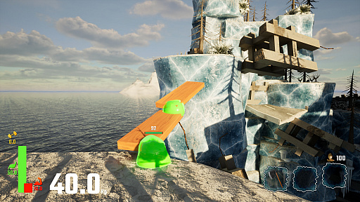 画像ギャラリー No.002のサムネイル画像 / 最大8人で協力し分裂した南極に橋をかけていく「LINK Penguins」体験版，2月23日リリース