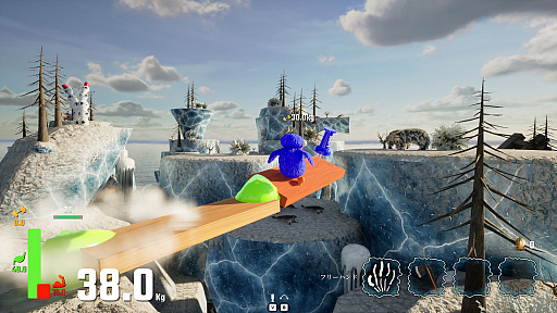 画像ギャラリー No.006のサムネイル画像 / 最大8人で協力し分裂した南極に橋をかけていく「LINK Penguins」体験版，2月23日リリース