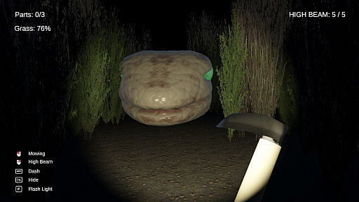 画像ギャラリー No.006のサムネイル画像 / ホラーゲーム「Bait Garden」,Steamストアページを公開。音と光に反応して獲物を追う怪物が潜む庭園から,草を刈って脱出を目指す