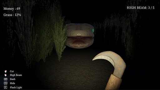 画像ギャラリー No.005のサムネイル画像 / 音や光に反応して獲物を追う存在が潜む深夜の庭園で草を刈り続けろ。ホラーゲーム「Bait Garden」，3月31日に配信