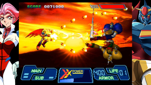 画像ギャラリー No.006のサムネイル画像 / 「70年代風ロボットアニメ ゲッP-X」,現行機向けの高解像度リマスター版を7月16日に発売。ロボットアニメ愛にあふれるシューティングゲーム