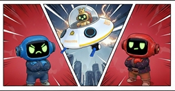 画像ギャラリー No.004のサムネイル画像 / 空を自由に飛び回って，アリーナを塗りつぶしていく陣取りシューティングゲーム「Inkoid」，Steamで配信開始