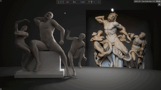 画像ギャラリー No.003のサムネイル画像 / どんな人も自在にポーズ設定。アーティスト向け作画リファレンスツール「HAELE 3D - ポーズスタジオ Max」発表