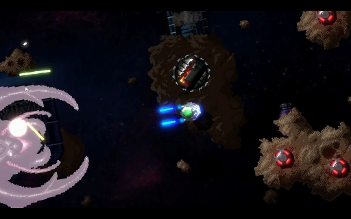 画像ギャラリー No.003のサムネイル画像 / “USBフロッピーディスク”に入った弾幕ローグライトのクラファンが展開中。敵基地に宇宙船で乗り付け，内部からお宝をかっさらえ