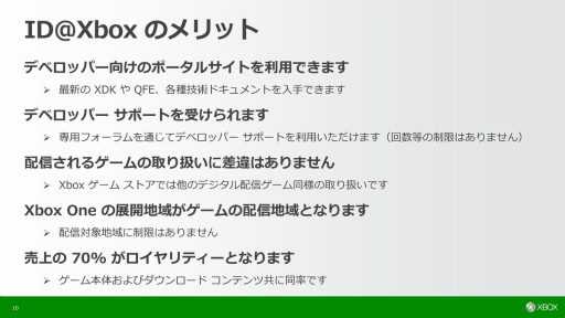 画像ギャラリー No.020のサムネイル画像 / Xbox Oneで独立系デベロッパをサポートするプログラム「ID@Xbox」とは。参入説明会に参加して分かった“Microsoftの狙い”