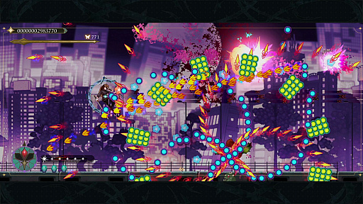 画像ギャラリー No.005のサムネイル画像 / 弾幕横スクロールSTG「食魂徒：Blue Pieta」，弾幕の中へ飛び込むほど強くなる，進化した「ソウルコレクト」システムを実装