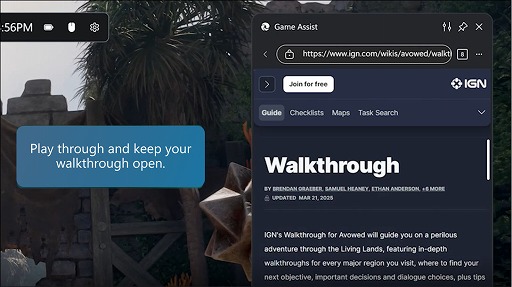 ���������꡼ No.003�Υ���ͥ������ / �������ץ쥤���ʤ��顤������쥹�˥֥饦�������ѤǤ��롣��Microsoft Edge Game Assist�ס�������꡼��