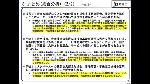 画像ギャラリー No.020のサムネイル画像 / 特許庁からデジタルメディア業界への提言。デジタルメディア協会主催セミナー「次世代コンテンツを支える『音』技術の最前線」聴講レポート