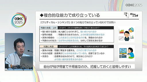 ���������꡼ No.020�Υ���ͥ������ / ����ʻ��ͤ�����פ���������ˤ�äƥ����೫ȯ�򥹥ࡼ���ˤ����ˡ���Ҳ𤵤줿���å������ݡ��ȡ�CEDEC 2025��