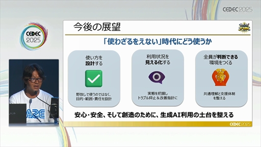 ���������꡼ No.019�Υ���ͥ������ / �����ˤ����롤�¿�������������AI�μ�����Ѥȥ��Хʥ󥹤Ȥϡ���CEDEC 2025��