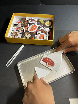 ���������꡼ No.004�Υ���ͥ������ / Ŵ�ľƤ�����ܡ��ɥ������TeppanDo�פ�Kickstarter�ǥ����ڡ���Ÿ���档��������Ǽ긷�ء��إ��Ȥäƿ��५���ɤ򤦤ޤ��Ҥä����֤���