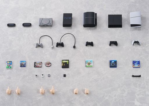 画像ギャラリー No.001のサムネイル画像 / フィギュアと組み合わせて遊べる「PlayStation for figmaPLUS」が9月に発売。ハード7種などがミニチュアサイズで登場