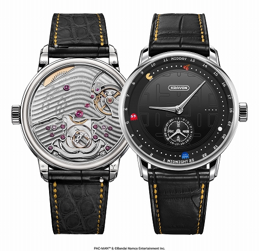 画像ギャラリー No.005のサムネイル画像 / Krayon,15本限定の「パックマン」高級腕時計を発表。文字盤でパックマンとゴーストが追いかけっこ,日が落ちるとゴーストが青ざめる