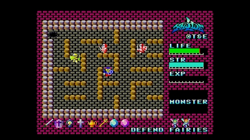 画像ギャラリー No.006のサムネイル画像 / 「EGGコンソール ハイドライド MSX2」本日配信。勇者ジムが神話伝説最強の悪魔バラリスの打倒を目指して冒険するアクションRPG