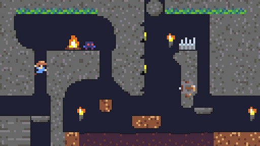 画像ギャラリー No.001のサムネイル画像 / 十字キーとボタン2つで実現する,100種類以上のアクション。「Reventure」を手掛けたPixelattoの新作「Moventure」,ストアページ公開