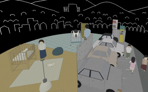 画像ギャラリー No.003のサムネイル画像 / 和田 淳氏が制作するVRストーリー作品「猫が見えたら」,4月3日にSteamでリリース。アニメーション,映画,インタラクティブ表現を融合