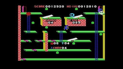 画像ギャラリー No.004のサムネイル画像 / 「EGGコンソール シーソー MSX」本日配信。シーソーやトランポリンを駆使してワルガキ団を撃退していくACTゲーム