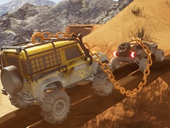 チェーンで繋がれた2台の車が過酷なオフロードを走破する。2人協力ドライブADV「Chained Wheels」，Steamで配信開始