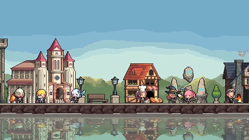 画像ギャラリー No.001のサムネイル画像 / デスクトップ放置型RPG「クルセイダークエスト:ヒーローズタウン」,Steamで配信開始。PC画面の片隅で街づくりと育成を楽しめる