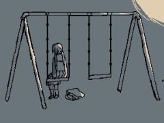 後味の悪いゲームをプレイしたい人向けの「夜間公園」，ノベルゲームコレクションで無料配信。夜の公園である選択をする