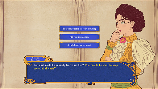 画像ギャラリー No.009のサムネイル画像 / 破綻寸前の結婚相談所を救えるか。恋愛探偵として真実を暴く調査型ビジュアルノベル「L'Agence - The Hearts of Paris」，愛か利益かが結末を左右