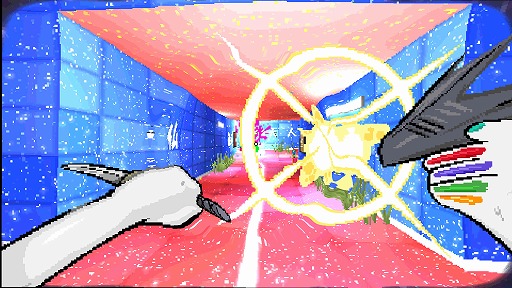 画像ギャラリー No.003のサムネイル画像 / 集中せよ,走れ,撃て。サイケデリックな演出と,圧倒的な爽快感が特徴のアーケードライクな新作FPS「TAMASHIKA」が本日発売