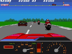 アケアカ版「KONAMI RF2 Red Fighter」，4月16日配信。障害物や敵車を避けつつ燃料切れに注意して，全6ステージの走破を目指すレースゲーム