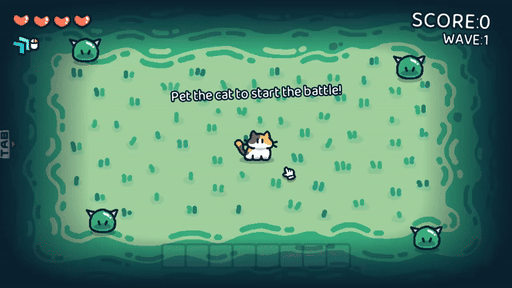 画像ギャラリー No.008のサムネイル画像 / 猫をなでるだけで攻撃が発動，世界を救うゆるかわシューティングゲーム「なでねこ」発表。2026年内に発売