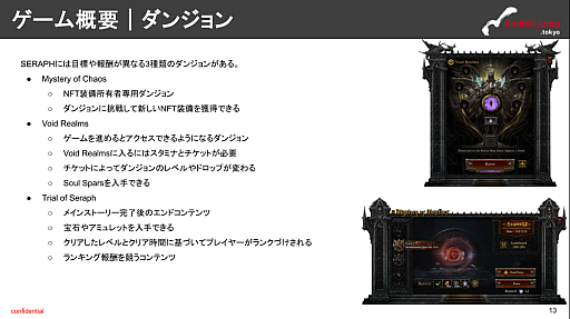 画像ギャラリー No.006のサムネイル画像 / 月刊ブロックチェーンゲーム通信 第16号。今回の分析ターゲットは「SERAPH:In the Darkness」