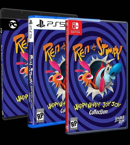 画像ギャラリー No.002のサムネイル画像 / ブラックなコメディアニメ「レンとスティンピー」のコレクションソフトが予約を受付中。物理版にはGBやNESの小型レプリカカートリッジを付属