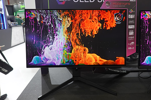 画像ギャラリー No.008のサムネイル画像 / 日本販売も視野に入れたASRockのゲーマー向け有機ELディスプレイは価格対スペック比に優れる
