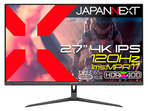 画像ギャラリー No.001のサムネイル画像 / 4万円台半ばのゲーマー向け27型4KディスプレイがJAPANNEXTから発売に