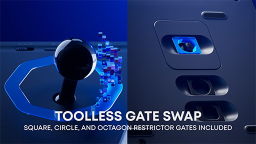 ���������꡼ No.005�Υ���ͥ������ / PS5�֥��ɽ�Υ��������ɥ��ƥ��å�������̾�ϡ�FlexStrike Wireless Fight Stick�ס�¿�̤ʵ�ǽ��������磻��쥹���������