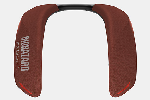 画像ギャラリー No.005のサムネイル画像 / 血のような赤に包まれた「バイオハザード レクイエム」コラボのネックバンドスピーカーが2月下旬に発売