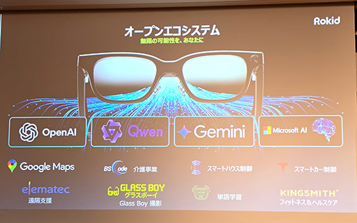 画像ギャラリー No.015のサムネイル画像 / AIが見ている物を教えてくれる情報系スマートグラス「Rokid AIスマートグラス」の国内販売が2月26日スタート