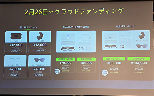 画像ギャラリー No.020のサムネイル画像 / AIが見ている物を教えてくれる情報系スマートグラス「Rokid AIスマートグラス」の国内販売が2月26日スタート