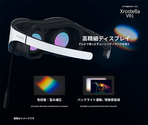 画像ギャラリー No.003のサムネイル画像 / シャープの軽量VR HMD「Xrostella VR1」のクラウドファンディングキャンペーンがはじまる。価格は約20万円から