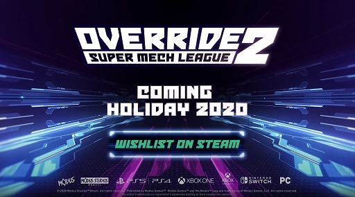 ƮOverride 2: Super Mech Leagueפȯɽʥ󥹥ȥ쥤顼