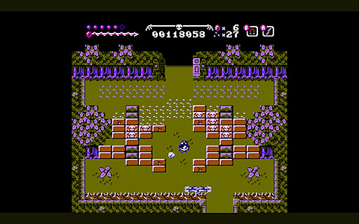 画像ギャラリー No.004のサムネイル画像 / ブロック崩し×メトロイドヴァニアの新作ファミコンゲーム発売。頭蓋骨をボール代わりに,探索やボス戦を繰り広げる