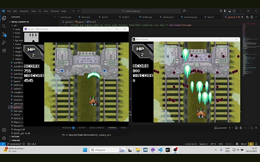 画像ギャラリー No.003のサムネイル画像 / Wii用の新作インディー縦スクロールSTG「Metal Canary」が発表。ドリームキャスト版から6時間でのスピード移植,パッケージ版も発売予定