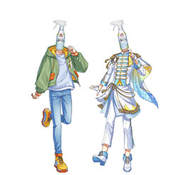 画像ギャラリー No.011のサムネイル画像 / 花王の掃除用品がアイドルになって登場するノベルゲーム「掃除相愛LOVE」，スマホやPC向けに無料配信。4月30日まで楽しめる