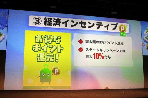 画像ギャラリー No.007のサムネイル画像 / 岡田結実さん，武田真治さんもアプリを体験。発見型アプリストア「あっぷアリーナ！」のローンチ発表会をレポート
