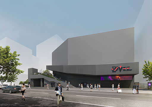 画像ギャラリー No.001のサムネイル画像 / バンダイナムコHD,渋谷区宇田川町に建設中のホールの名称が「Shibuya LOVEZ(シブヤラブズ)」に決定。2026年夏に開業へ