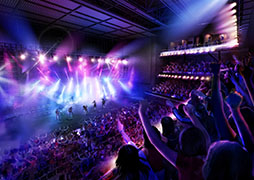 画像ギャラリー No.005のサムネイル画像 / バンダイナムコHD,渋谷区宇田川町に建設中のホールの名称が「Shibuya LOVEZ(シブヤラブズ)」に決定。2026年夏に開業へ