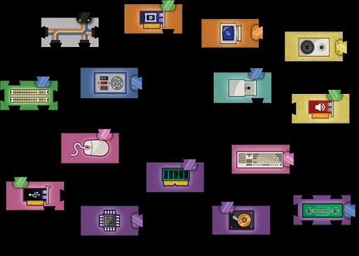 画像ギャラリー No.003のサムネイル画像 / 高騰するパーツを確保し,レトロゲームを動かせるPCを組み上げろ。ボードゲーム「ComputerJunkyard」のKickstarterキャンペーンが展開中