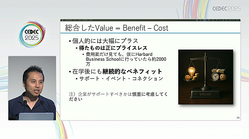 ꡼ No.012Υͥ / ȳϴޤΤꤿMBAΤȡˤʤ륳Ȥȥ꥿󡤤ƳȯǤͭõCEDEC 2025